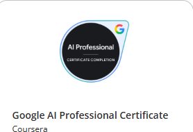 Google AI Professional Certificate